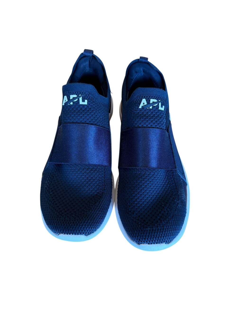 APL Athletic Propulsion Labs TechLoom Bliss Navy White Slip-On Running Sneakers